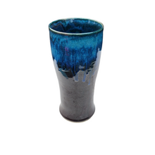 Load image into Gallery viewer, Column Vase - Joffre and Charcoal Split
